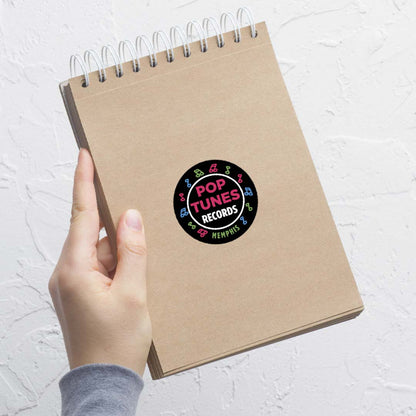 Pop Tunes Records Memphis Retro Sticker