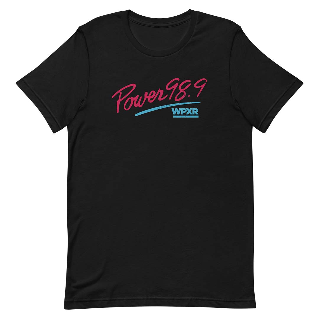 Power 98.9 WPXR Radio Quad Cities Unisex Retro T-shirt