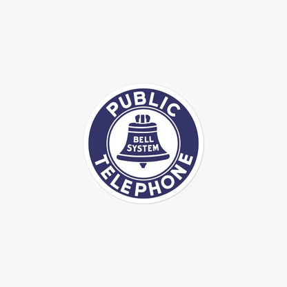 Public Telephone Retro Sticker