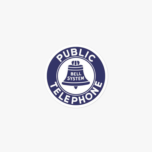 Public Telephone Retro Sticker