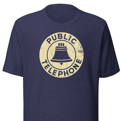 Public Telephone Short-Sleeve Unisex Retro T-shirt