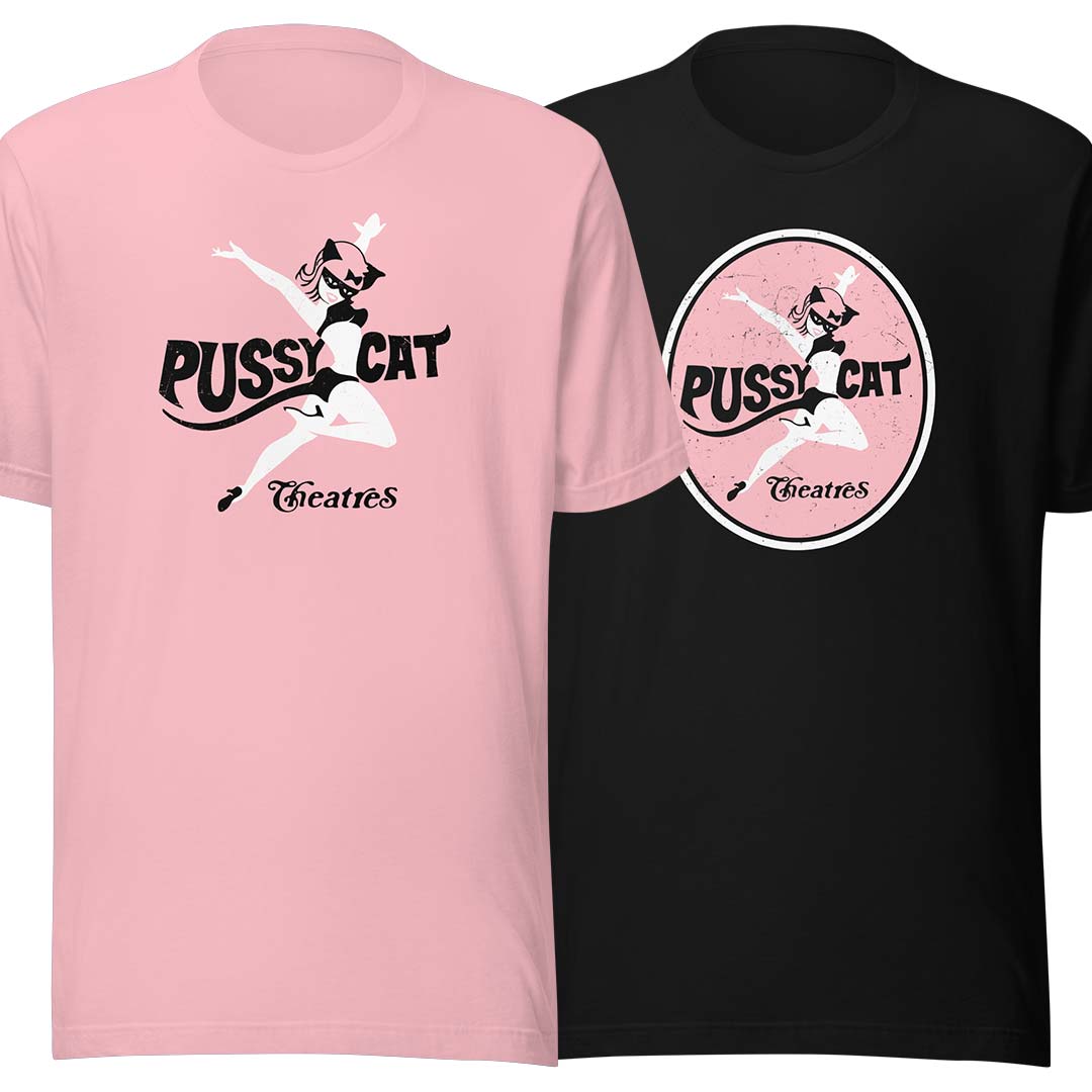 Pussycat Theatres California Unisex Retro T-shirt