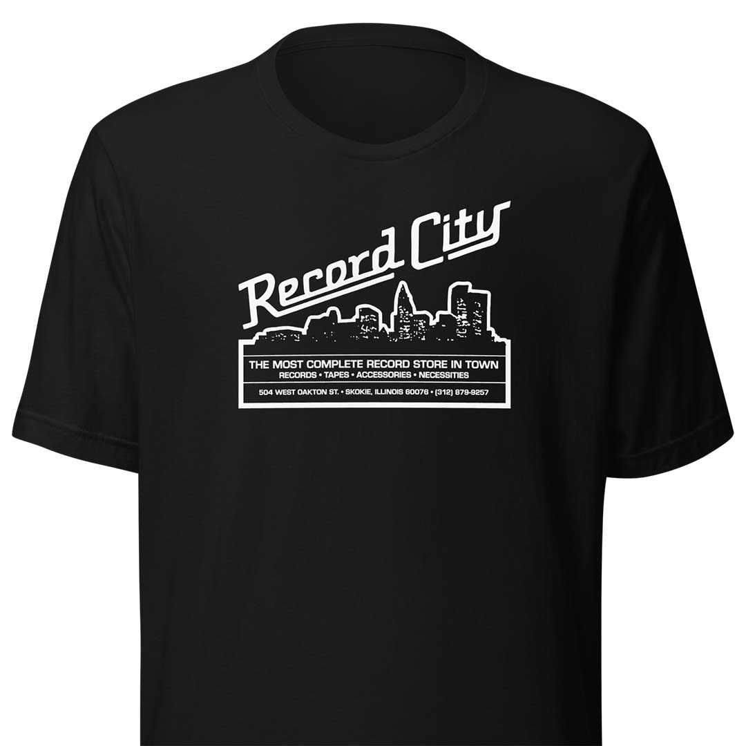 Record City Chicago Unisex Retro T-shirt