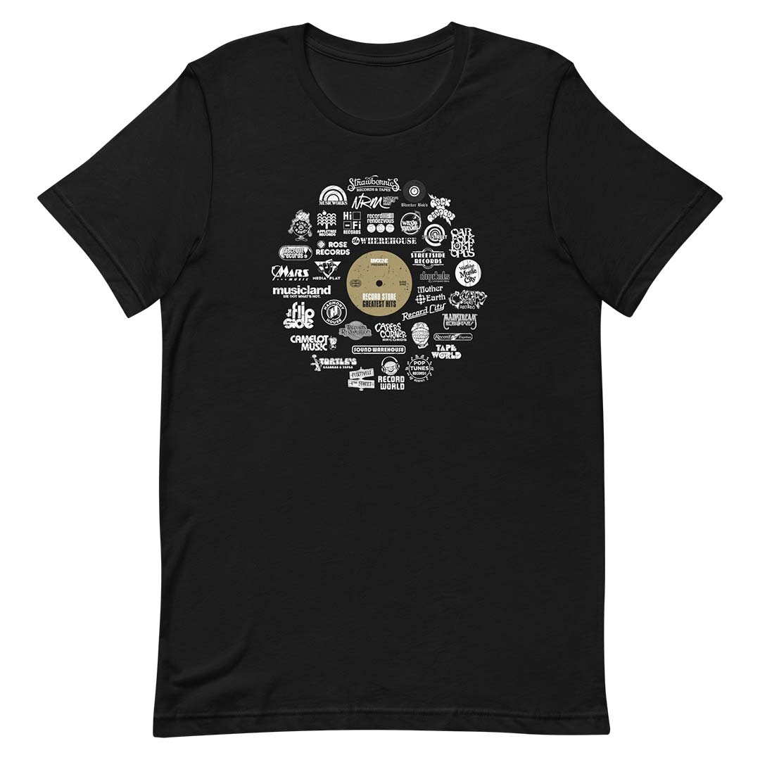 Record Store Greatest Hits Unisex Retro T-shirt