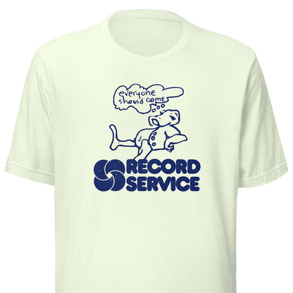 Record Service Music Champaign Normal Unisex Retro T-shirt