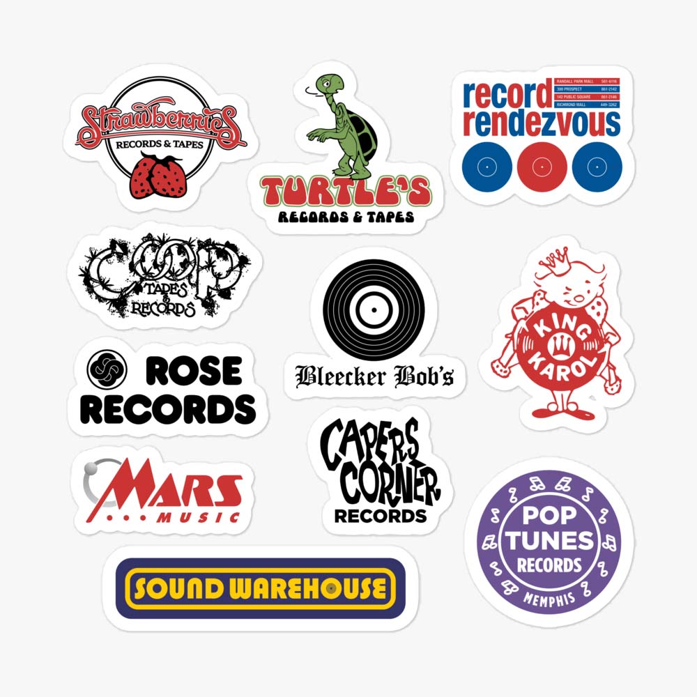 Record Store Sticker Sheet