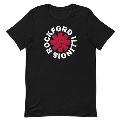 Red Hot Rockford Unisex Retro T-shirt