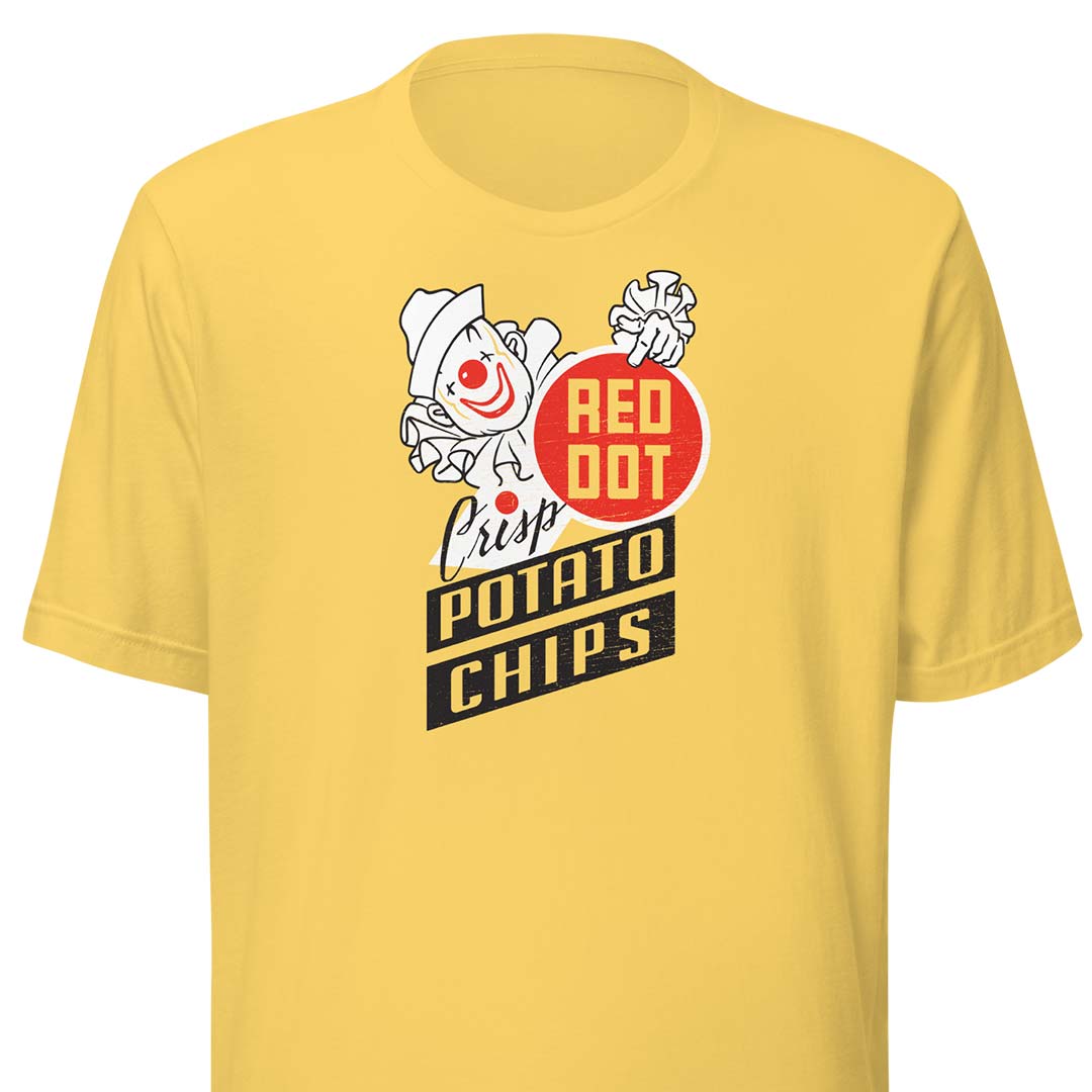 Red Dot Potato Chips Madison Unisex Retro T-shirt