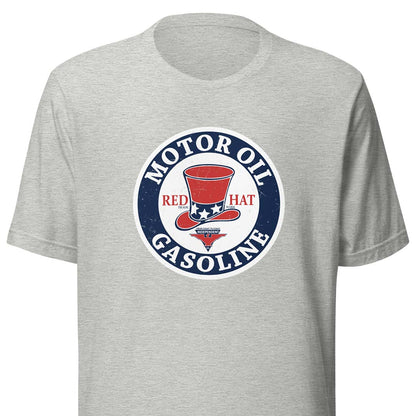 Red Hat Motor Oil Gasoline Unisex Retro T-shirt
