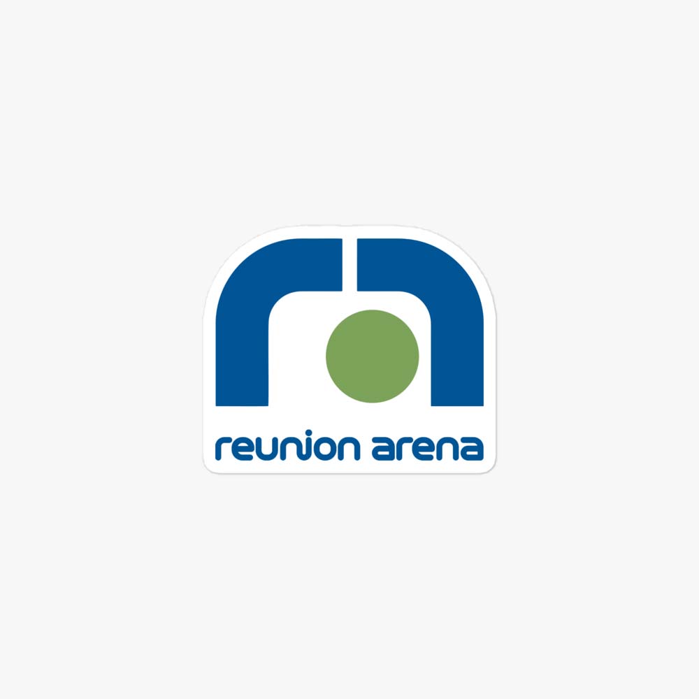 Reunion Arena Dallas Retro Sticker