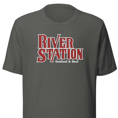 River Station Peoria Unisex Retro T-shirt