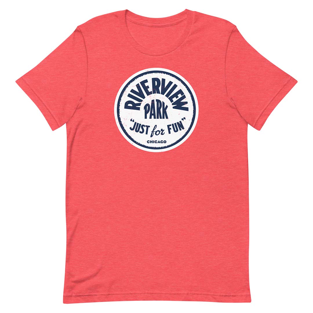 Riverview Park Chicago Unisex Retro T-shirt