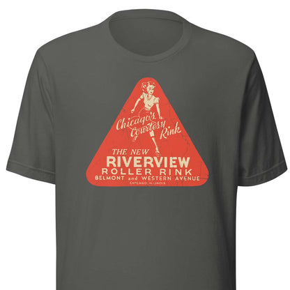 Riverview Roller Rink Chicago Unisex Retro T-shirt