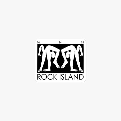 Rock Island Nightclub Denver Retro Sticker