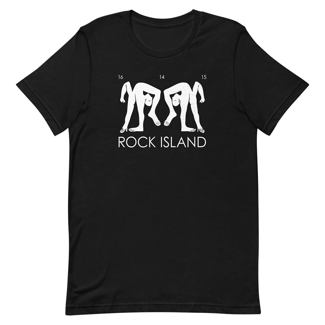 Rock Island Nightclub Denver Unisex Retro T-shirt