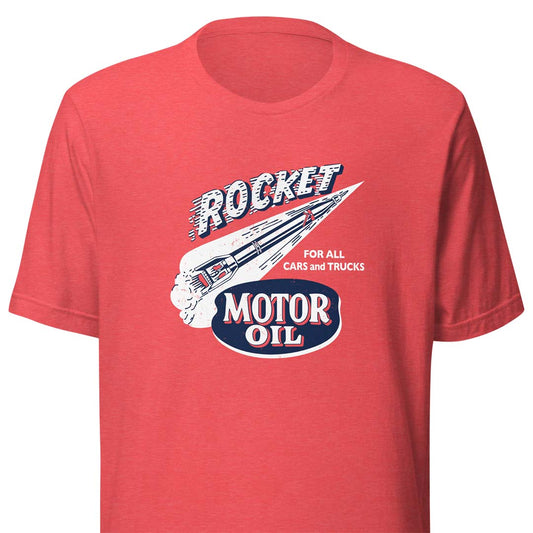 Rocket Motor Oil Unisex Retro T-shirt