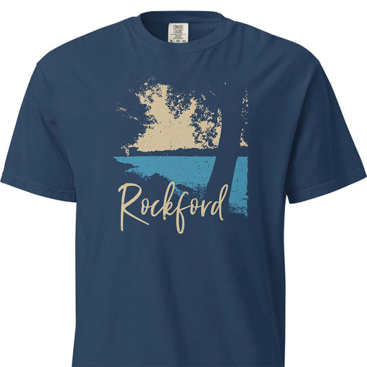 Rockford Bike Path Unisex Garment-dyed Heavyweight Tee
