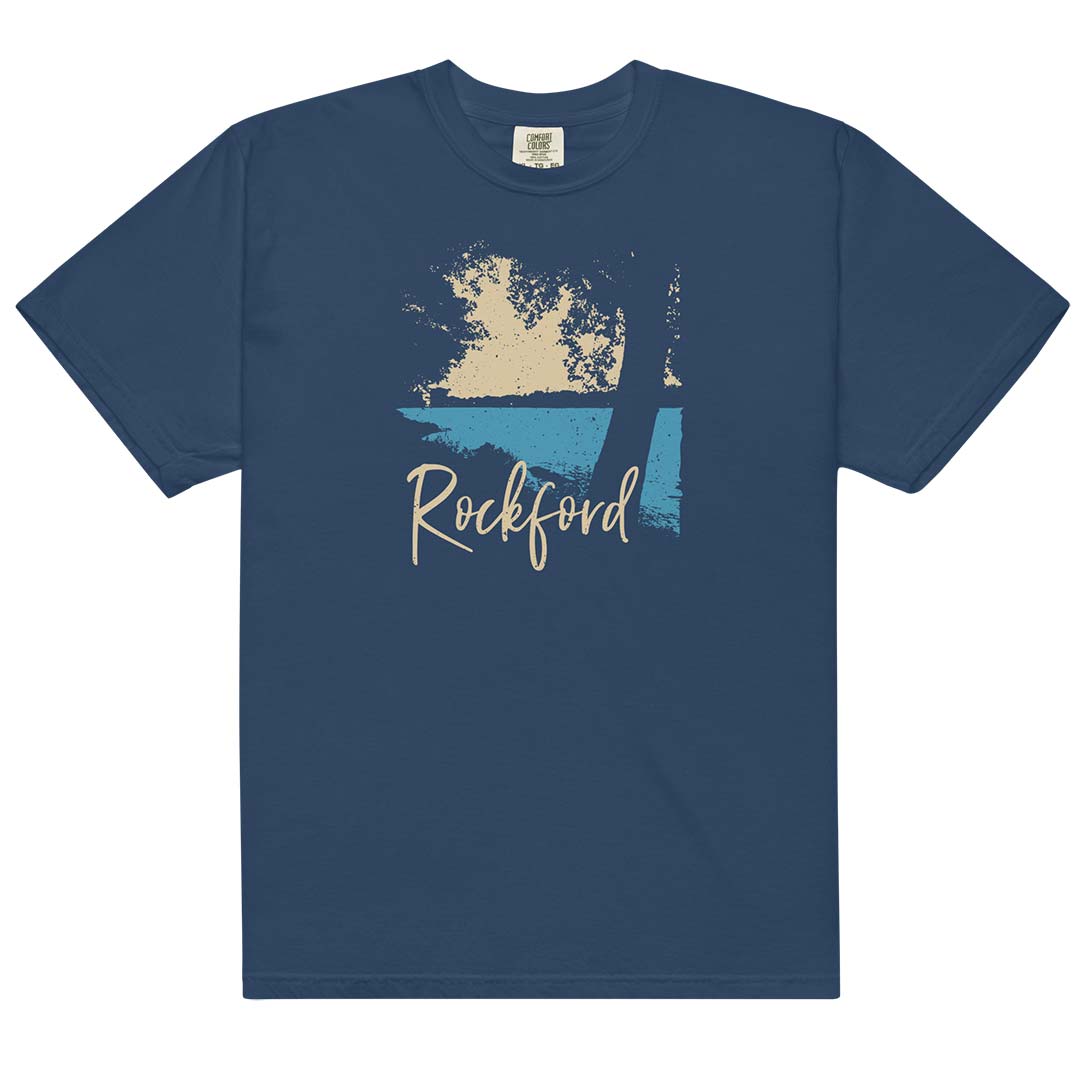 Rockford Bike Path Unisex Garment-dyed Heavyweight Tee