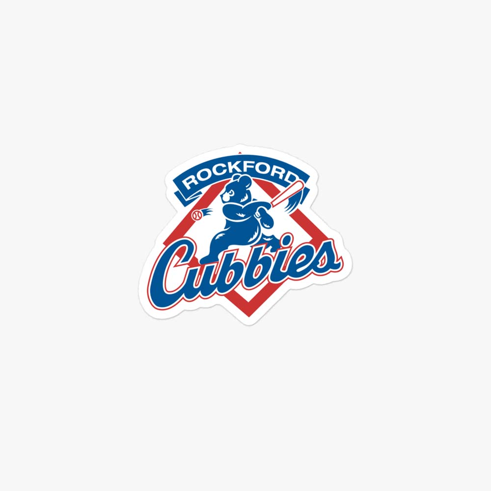 Rockford Cubbies Baseball Sticker