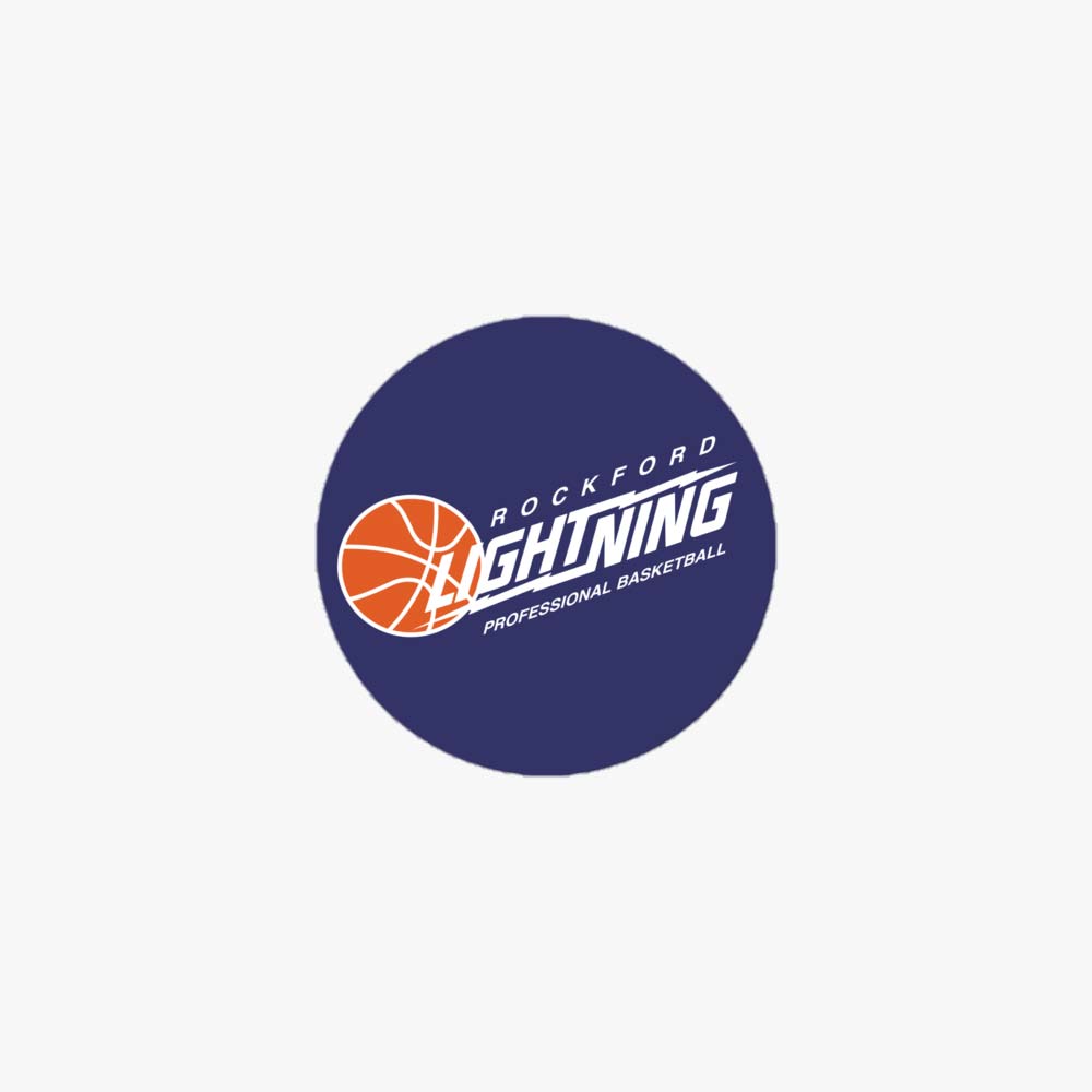 Rockford Lightning Basketball Sticker