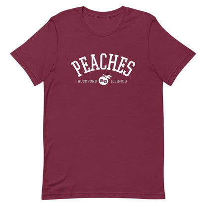Rockford Peaches Spring Training Unisex Retro T-shirt