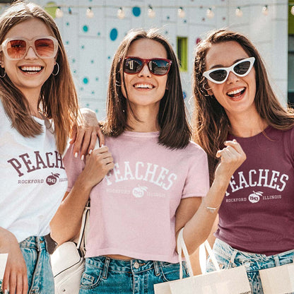 Rockford Peaches Spring Training Unisex Retro T-shirt