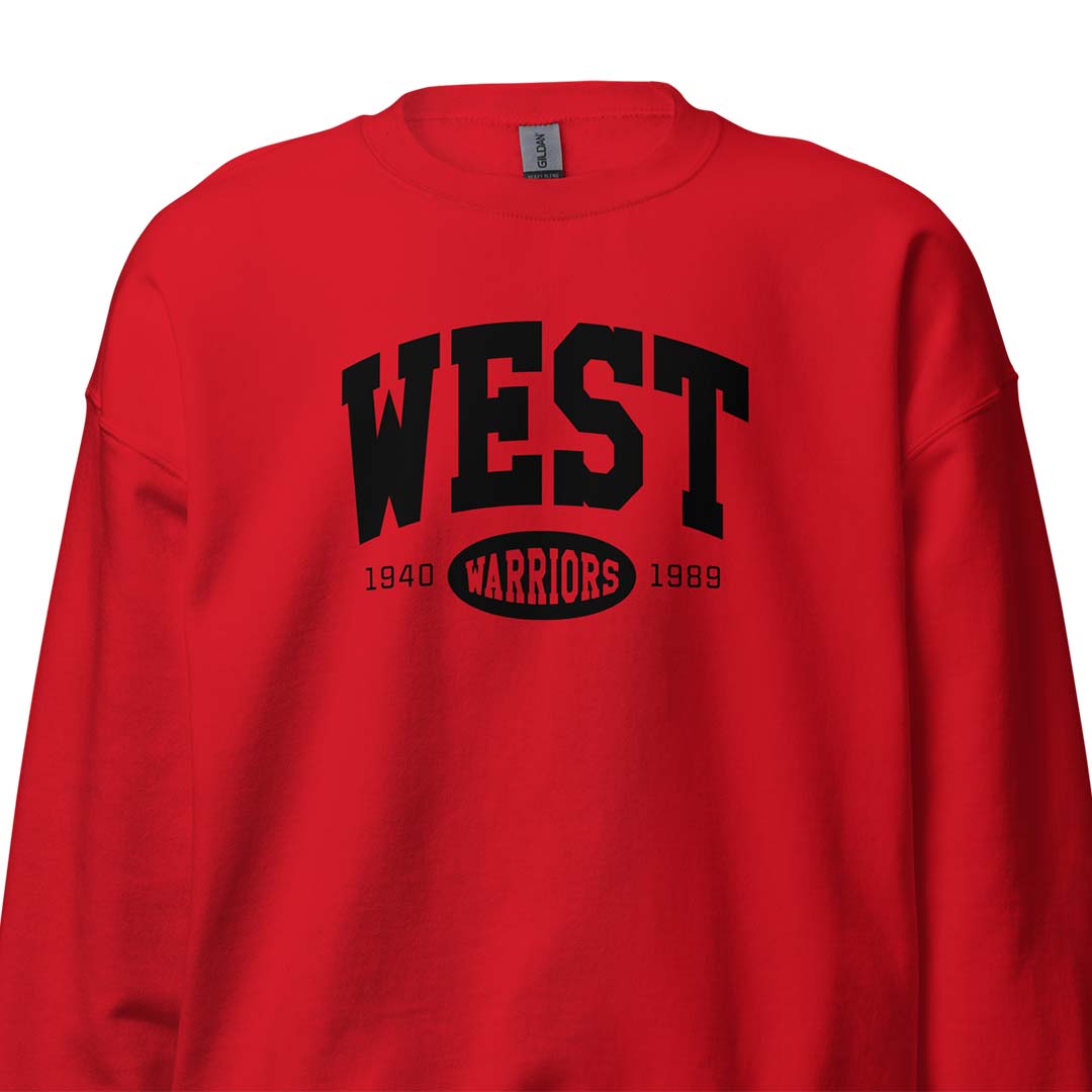 Rockford West High Warriors Unisex Retro Crewneck Sweatshirt