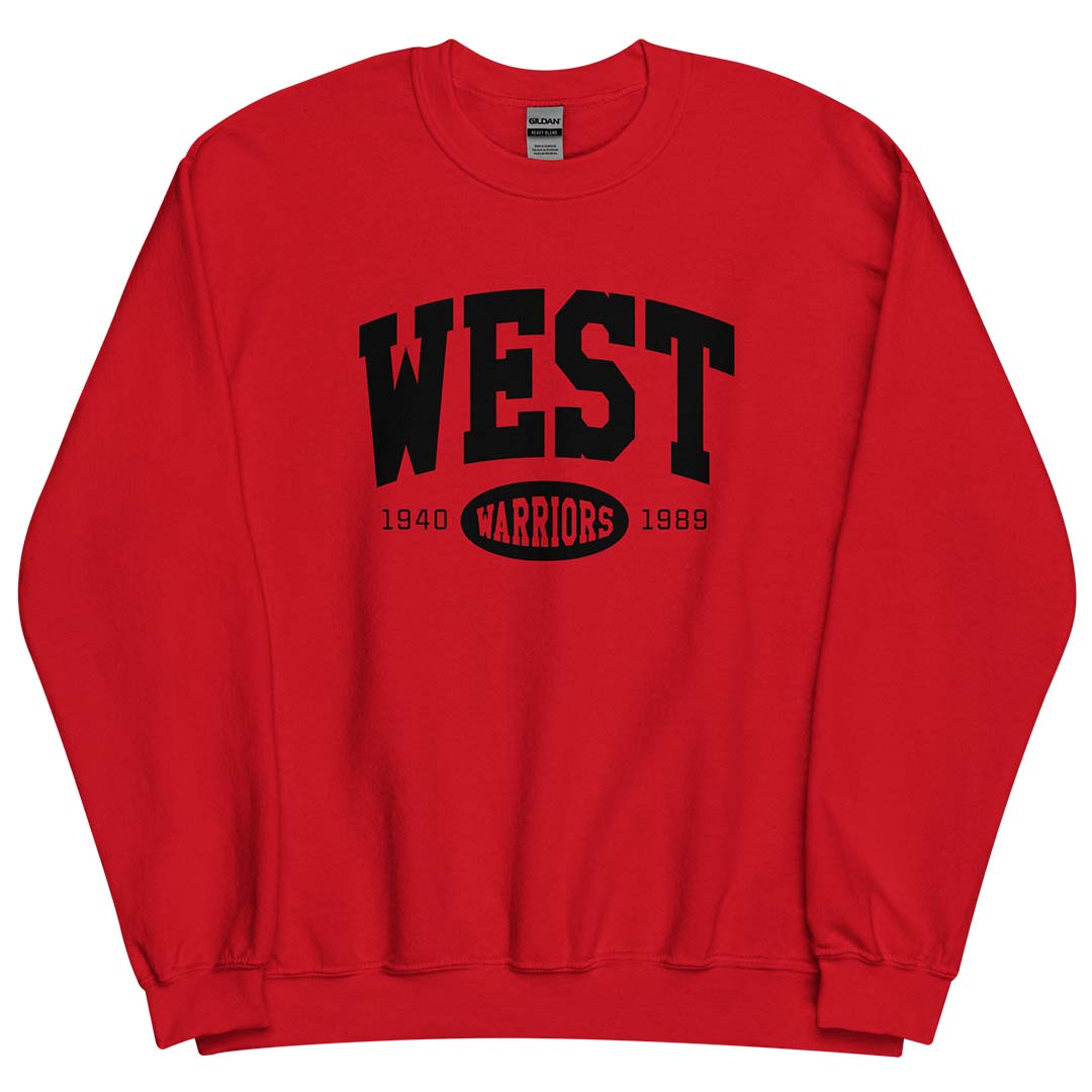 Rockford West High Warriors Unisex Retro Crewneck Sweatshirt