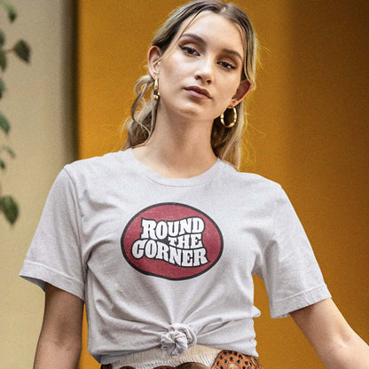 Round the Corner Charcoal Hamurgers Unisex Retro T-shirt