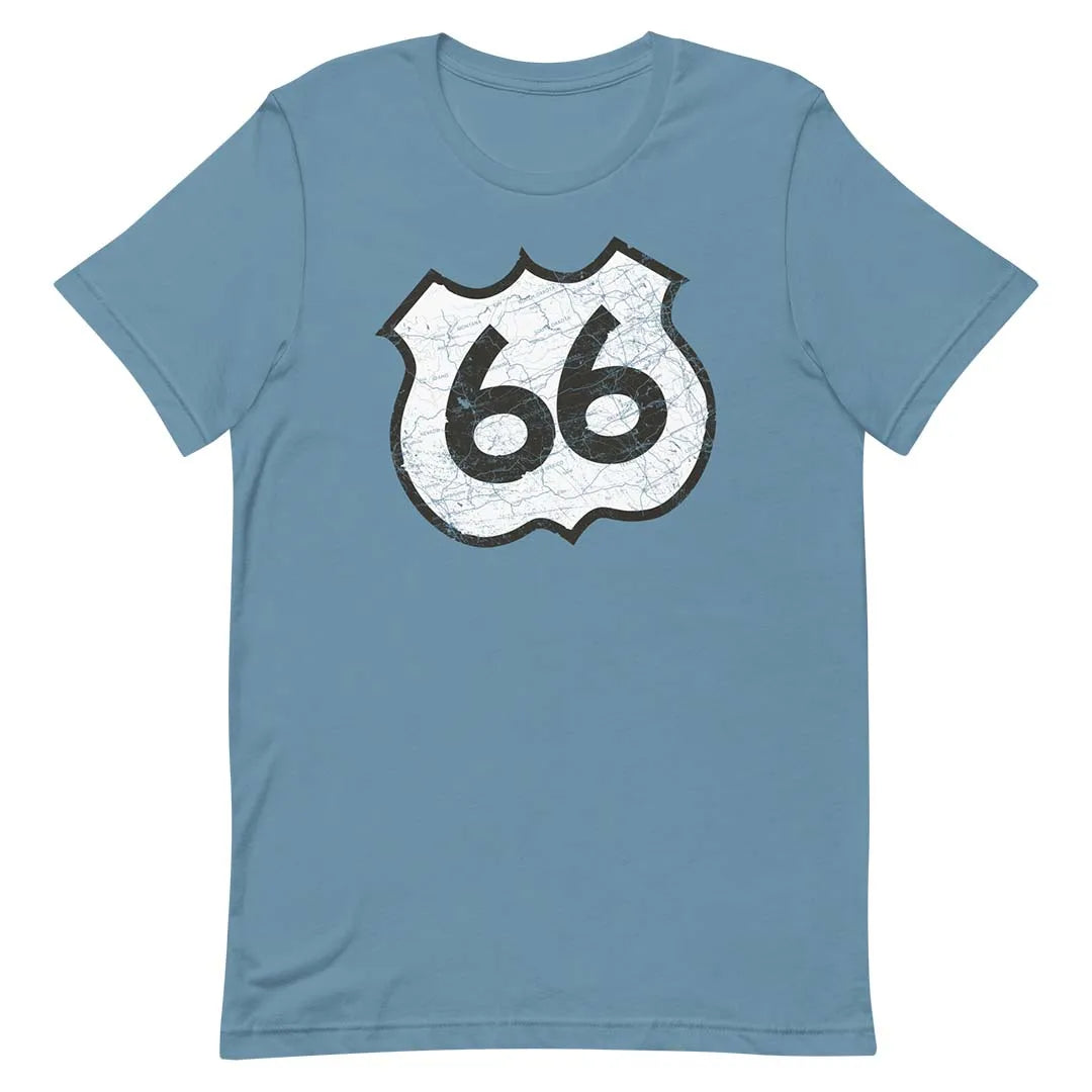 Route 66 Highway Unisex Retro T shirt