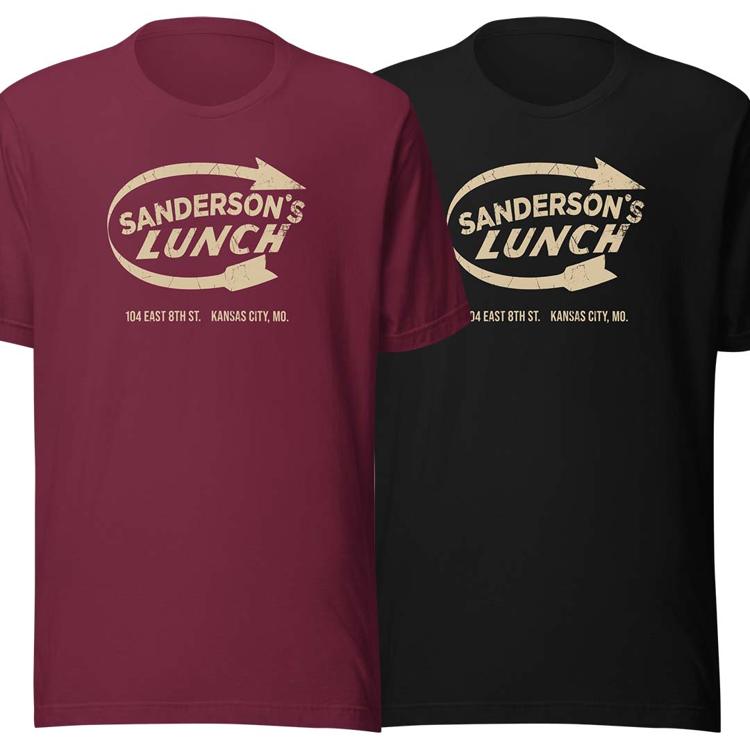 Sanderson's Lunch Kansas City Unisex Retro T-shirt