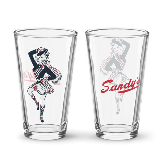 Sandy's Hamburgers Shaker Pint Glass