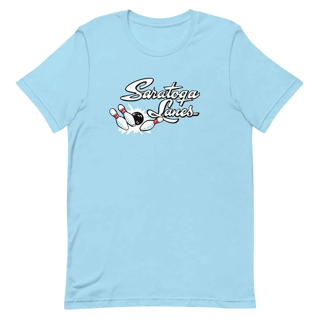 Saratoga Lanes Bowling San Jose Unisex Retro T-shirt