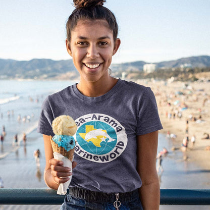 Sea-arama Marineworld Galveston Texas Unisex Retro T-shirt