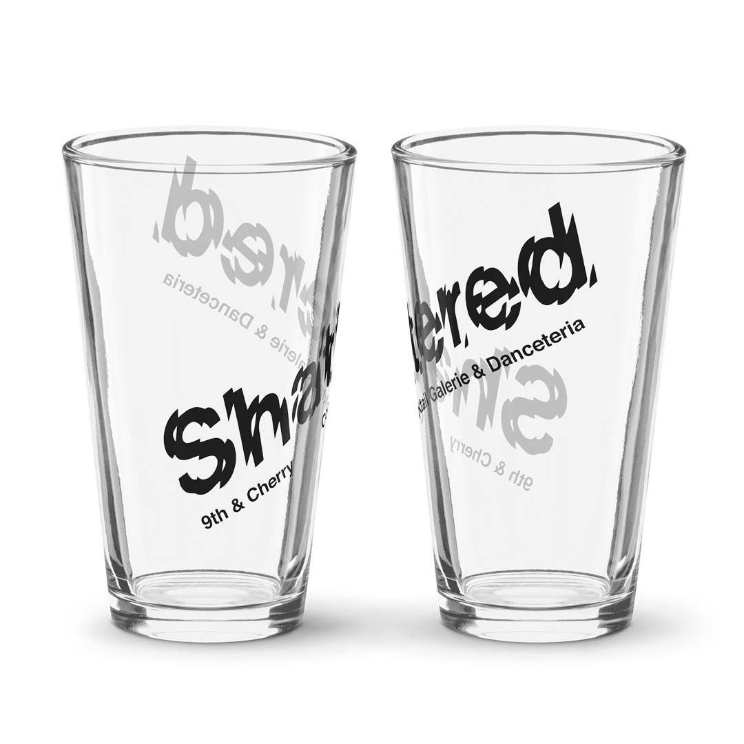 Shattered Cocktail Galerie & Danceteria Columbia Shaker Pint Glass