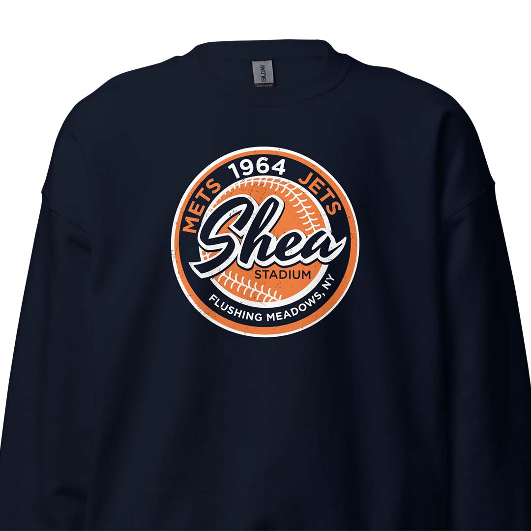 Shea Stadium New York Unisex Retro Crewneck Sweatshirt