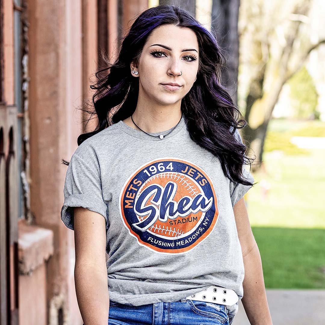 Shea Stadium New York Unisex Retro T-shirt