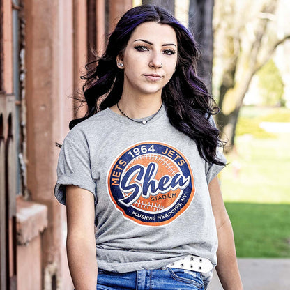Shea Stadium New York Unisex Retro T-shirt