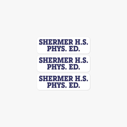 Shermer High School Phys Ed Retro Sticker