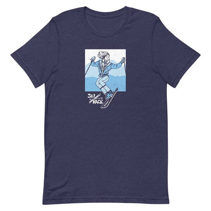 Ski Rack Rockford DeKalb Unisex Retro T-shirt