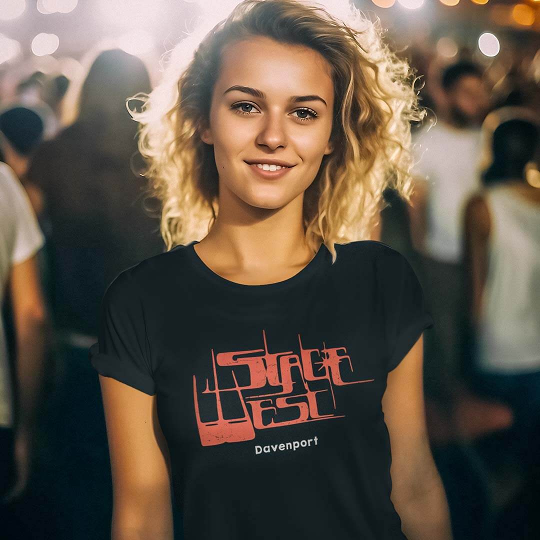 Stage West Davenport Unisex Retro T-shirt