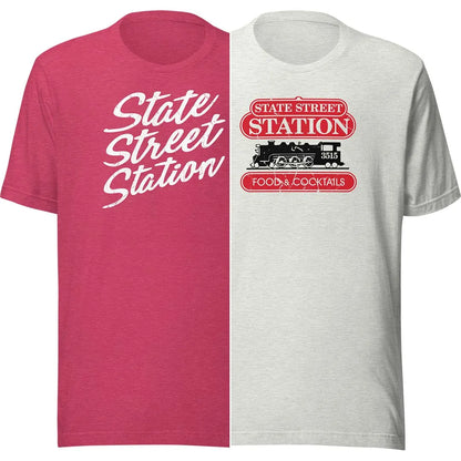 State Street Station Rockford Unisex Retro T-shirt