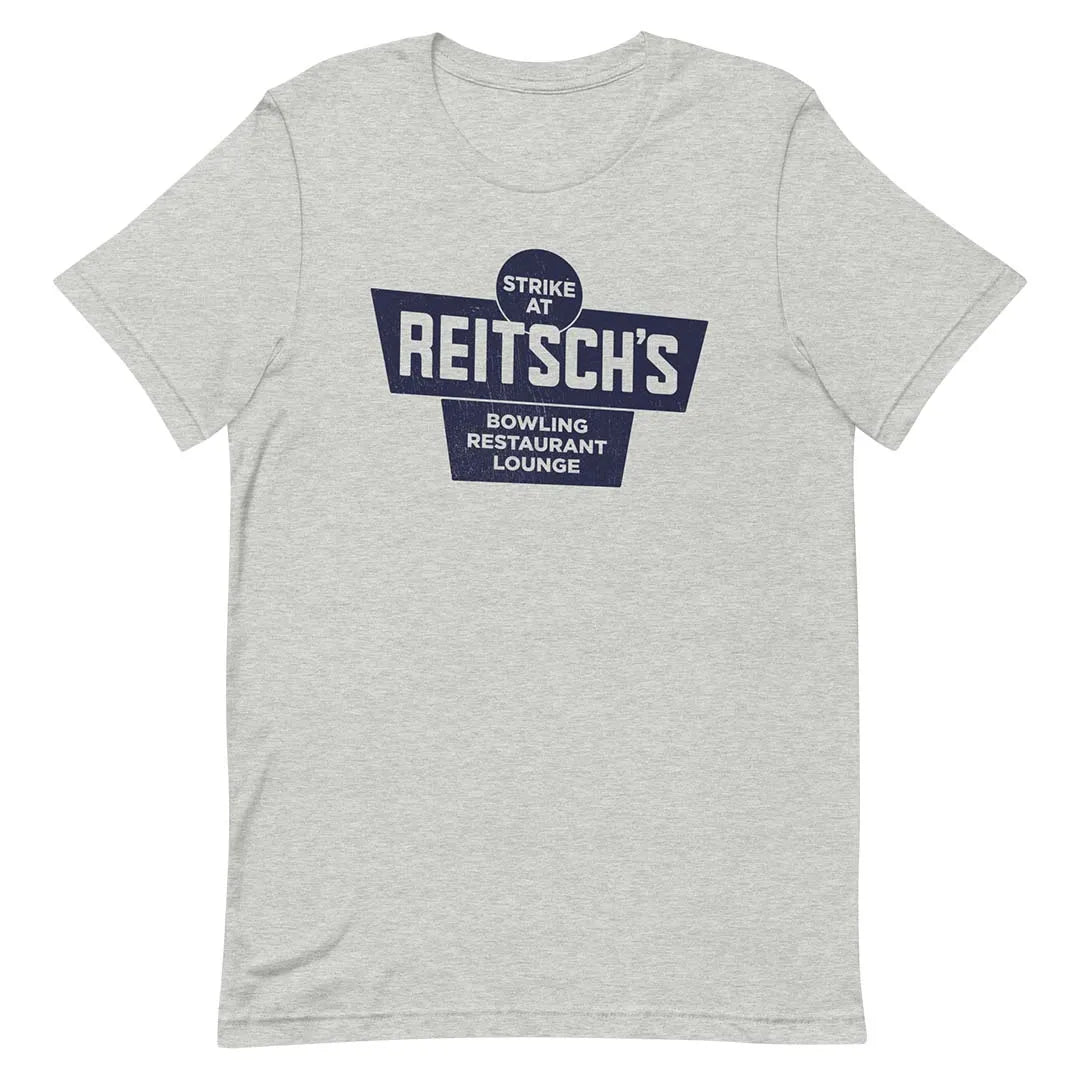 Strike at Reitsch's Bowling Rockford Unisex Retro T-shirt