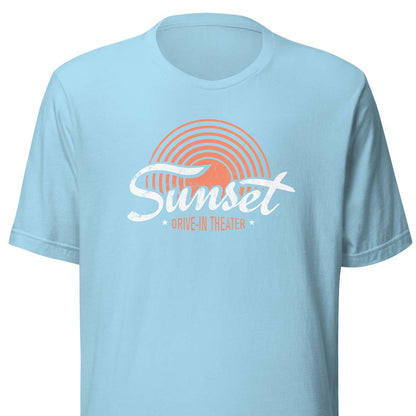 Sunset Drive-in Theater Rockford Unisex Retro T-shirt