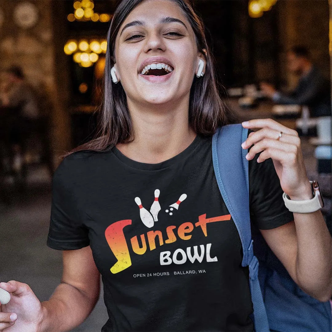 Sunset Bowl Seattle Unisex Retro T-shirt