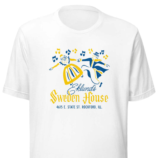 Sweden House Lodge Rockford Unisex Retro T-shirt
