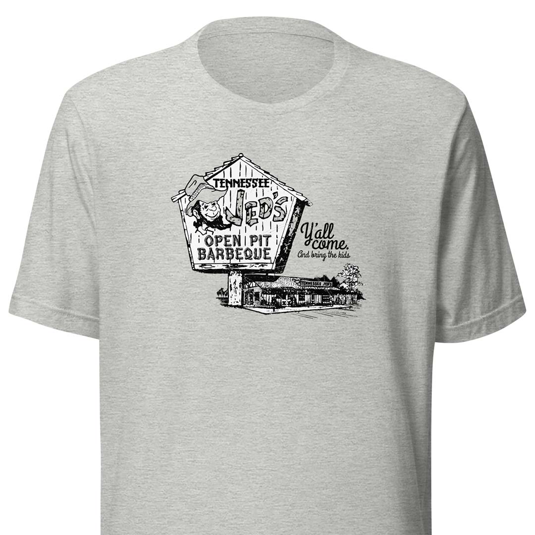 Tennessee Jed's Barbecue St. Louis Unisex Retro T-shirt