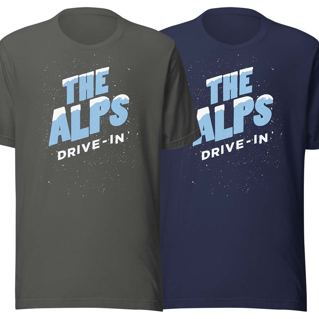 The Alps Drive-in Rockford Unisex Retro T-shirt