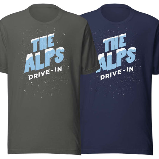 The Alps Drive-in Rockford Unisex Retro T-shirt