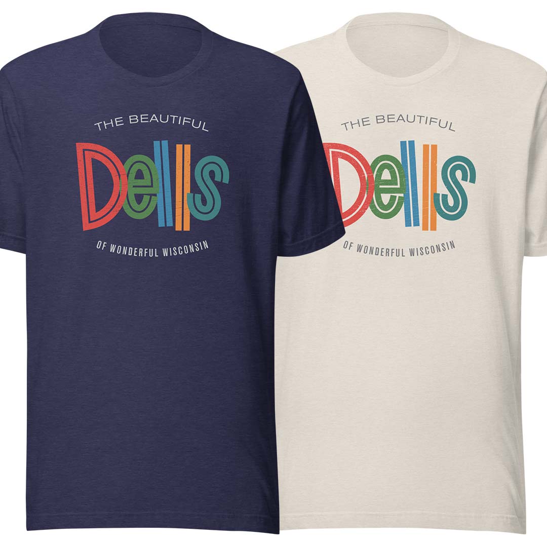 The Beautiful Wisconsin Dells Unisex Retro T-shirt